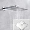 Concealed Shower System Set with Chrome-Plated Brass Shower Mixer, Hand Shower and 10-Inch Rain Showerhead view 3