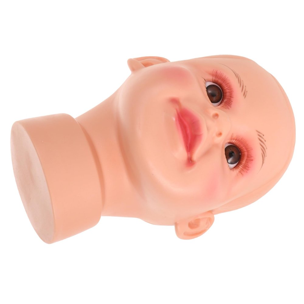 Children's Mannequin Head, 41.5 cm Vinyl with Hair Texture