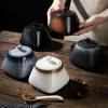 Square Ceramic Spice Container with Spoon, Disc Spring view 4