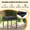 vidaXL Square Waterproof Table Cover 72 x 72 x 15 cm Black view 3