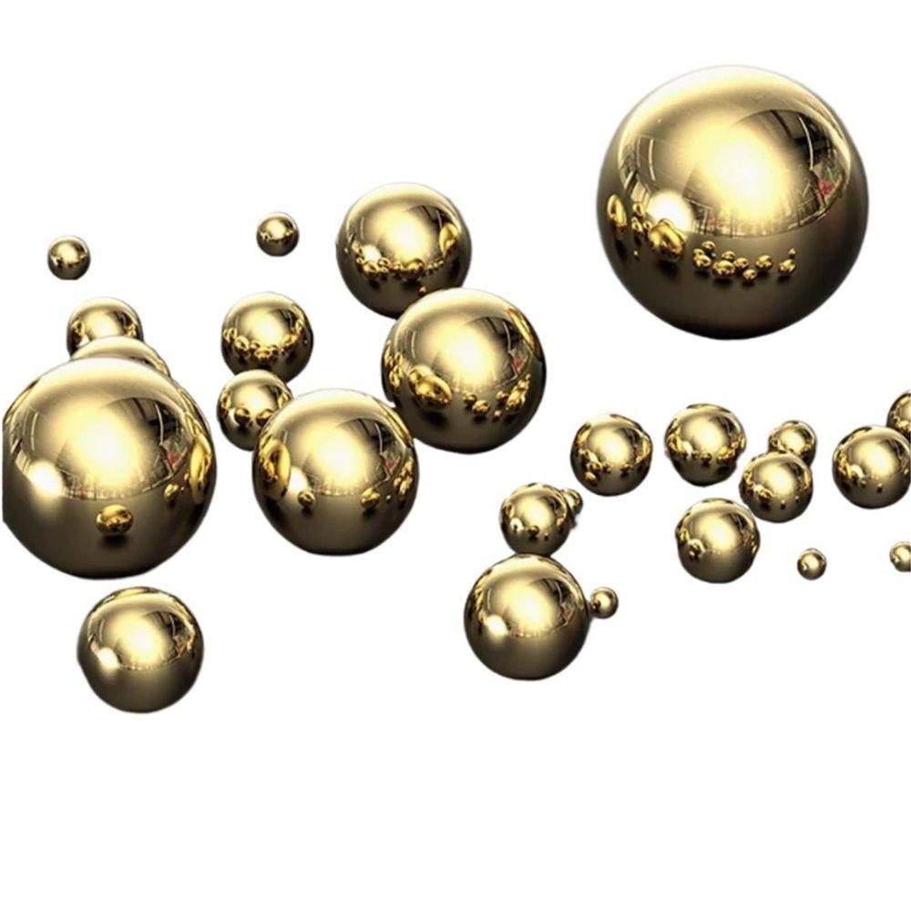 Solid H62 Brass Bearing Balls, Round Beads, 1 1.5 2 2.38 2.5 3 3.175 3.5 4 4.5 5 6 7 8 10 12 15 20 25 30 40 50 60 mm (6.75 mm, 10 pcs)