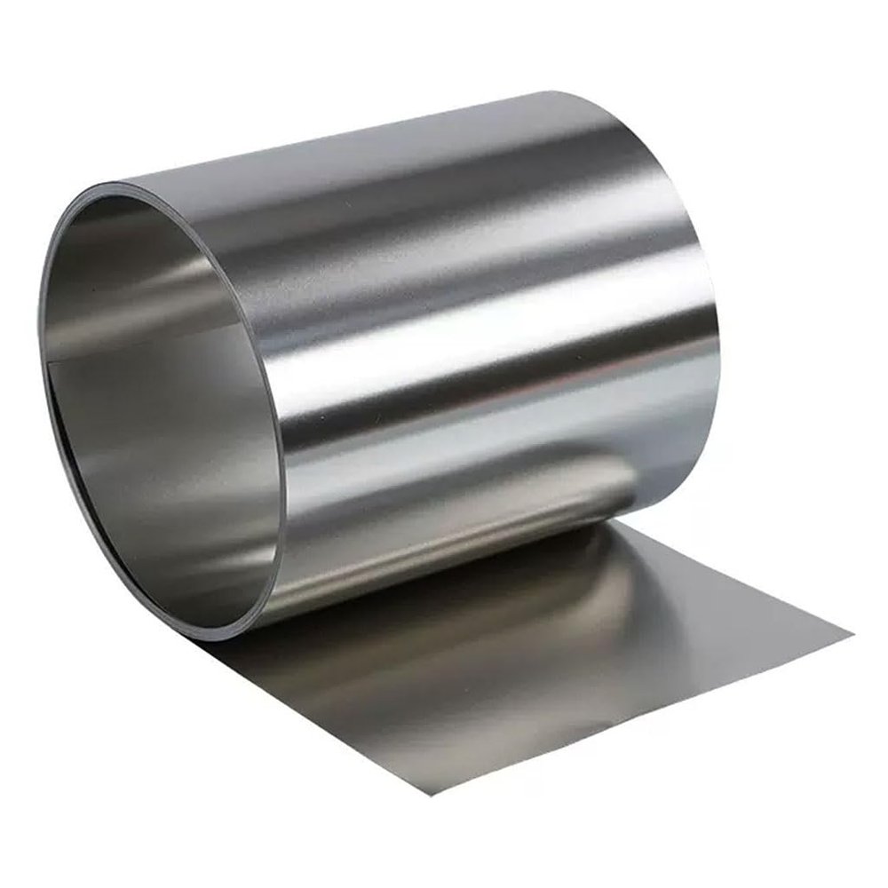 304 Stainless Steel Foil Strip Roll, 25 mm Wide, 1 m Long, 0.1–1 mm Thick