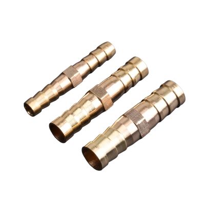 Brass Straight Hose Barb Coupler Adapter, 19 mm, 50-Pack