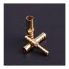 Brass Straight Hose Barb Coupler Adapter, 19 mm, 50-Pack view 4