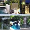 Stainless Steel Waterfall Overflow Trough 25/35/60/80/100/120/16/200 cm, Customizable Small and Large Pond Waterfall with Accessories, Indoor and Outdoor Use (Silver, 60/152 cm) view 2