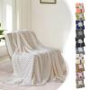 Soft, Thick Fleece Throw Blanket for Sofa, Bed & Home, White view 2