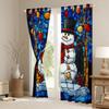 Manfei Winter Snowman Window Curtains, 2 Panels, Medium view 4