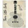 Three Little Birds Guitar, 12 x 8 in, Retro Tin Sign view 1