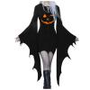 Women's Black Bat Witch Costume Dress view 1