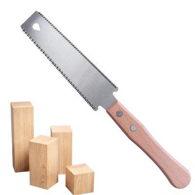 Japanese Woodworking Pull Saw, Small Double-Edged Hand Saw