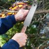 Japanese Woodworking Pull Saw, Small Double-Edged Hand Saw view 2