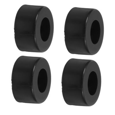 Anti-Vibration Rubber Feet, 4-Pack, Black, Rubber and Iron