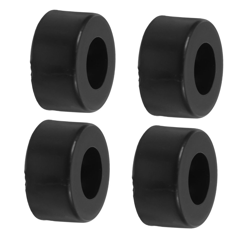 Anti-Vibration Rubber Feet, 4-Pack, Black, Rubber and Iron