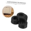 Anti-Vibration Rubber Feet, 4-Pack, Black, Rubber and Iron view 3