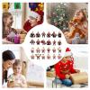 Christmas Calendar 2025, 24-Day 2D Acrylic Bodybuilder Santa Claus Countdown Calendar and Christmas Tree Ornament view 4