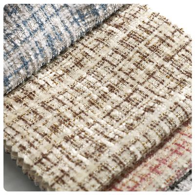 Plaid Tweed Fabric by the Yard for Clothing and Crafts