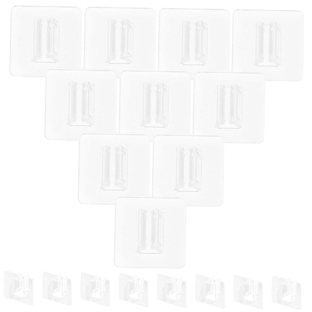 DOITOOL 50-Piece Transparent Card Holders with Sturdy Plastic Stands, Business Card Organizer and Display Holders for Desks, Offices and Games