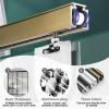 Xyrona Sliding Track Hardware Kit for Glass Cabinet Doors, Nylon Rollers, Black, 3.2 m/126 in view 3