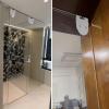 Xyrona Sliding Door Track for Glass Doors, Aluminum Alloy Track, 14 m Long Sliding Door Hardware Kit, Soft-Close Door Track for Bathroom/Laundry Room (Silver, 3.8 m/150 in) view 2