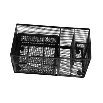 Angoily Mesh Desk Organizer and Pen Holder with Compartments