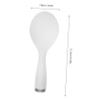 Standing Plastic Rice Spoon, White, Nonstick-Coated view 2