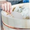 Standing Plastic Rice Spoon, White, Nonstick-Coated view 4