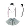 Donkey Costume Set with Tail, Bow Tie, Gloves and Headband view 1