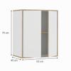 Vicco Tetrix Wall Cabinet, White, 63 x 75 cm view 2