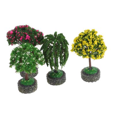 BESPORTBLE 4-Piece Miniature Trees for Dioramas and Model Landscapes
