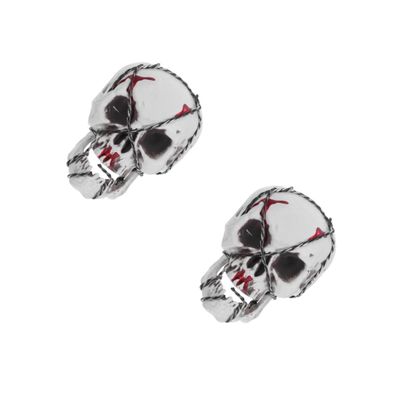 ABOOFAN 2-Piece Halloween Plastic Skull Props