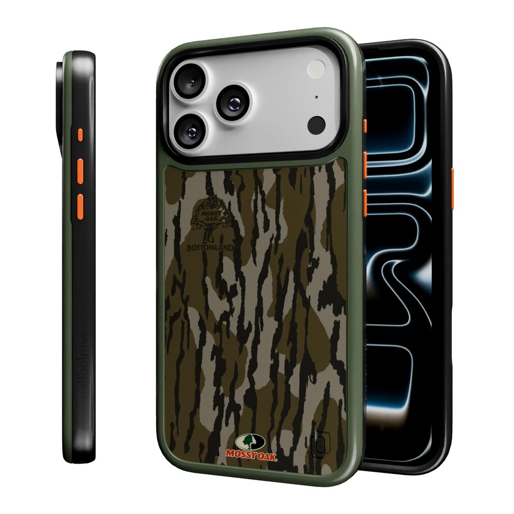 cellhelmet Impact-Resistant Case for iPhone 17 Pro, Mossy Oak Bottomland, MagSafe Compatible, 4.7 m Drop-Test Certified