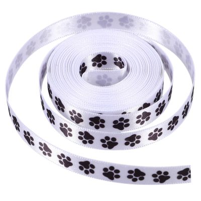 Paw Print Ribbon, 2 Rolls, Polyester
