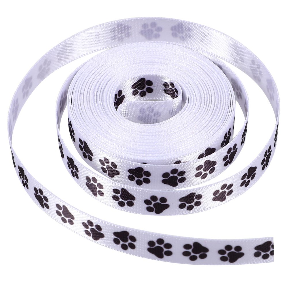 Paw Print Ribbon, 2 Rolls, Polyester