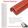 1-12 in. Autogas Duct Hose, 1-10 m Silicone Brake Cooling Duct for Gas Intake and Exhaust Systems (4 m Length, 180 mm ID) view 2