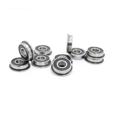 CBFMFVFROR 10-Piece F695-2RS Flanged Miniature Deep-Groove Ball Bearings, 5 x 13 x 4 mm, for 2/3 3D Printers