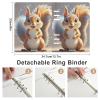 Eichhrnchen A5 PU Leather Loose-Leaf Notebook, 90 Sheets, Refillable Binder view 2