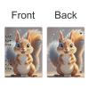 Eichhrnchen A5 PU Leather Loose-Leaf Notebook, 90 Sheets, Refillable Binder view 3