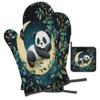 Mexpekil 3-Piece Panda Oven Mitts and Pot Holder Set view 2