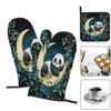 Mexpekil 3-Piece Panda Oven Mitts and Pot Holder Set view 3