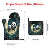 Mexpekil 3-Piece Panda Oven Mitts and Pot Holder Set view 4