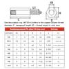 Hex PCB Standoff, M5, 65 mm, Stainless Steel, Male/Female, 1 Piece view 2