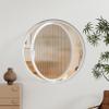 XDLYWUZIQ Round Central-Pivot Window, 360° Rotating Metal Ventilation Window, White-C, 23.7 in/60 cm view 1
