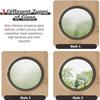XDLYWUZIQ Round Central-Pivot Window, 360° Rotating Metal Ventilation Window, White-C, 23.7 in/60 cm view 2