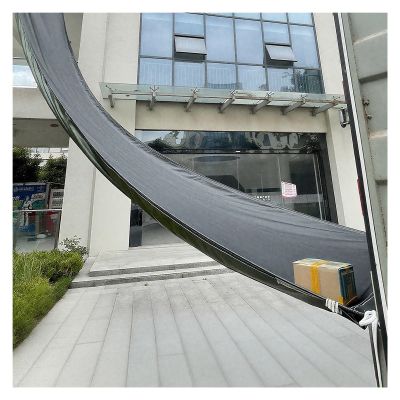 High-Performance Canvas Chute for Cargo Loading and Unloading, Black, 23 x 1.5 m