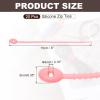 PATIKIL Silicone Cable Ties, 6 in, Pink, 20 Pack view 2