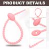 PATIKIL Silicone Cable Ties, 6 in, Pink, 20 Pack view 3