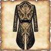 LOSSLO Men's Gold Steampunk Tailcoat – Victorian Renaissance Costume Coat view 2