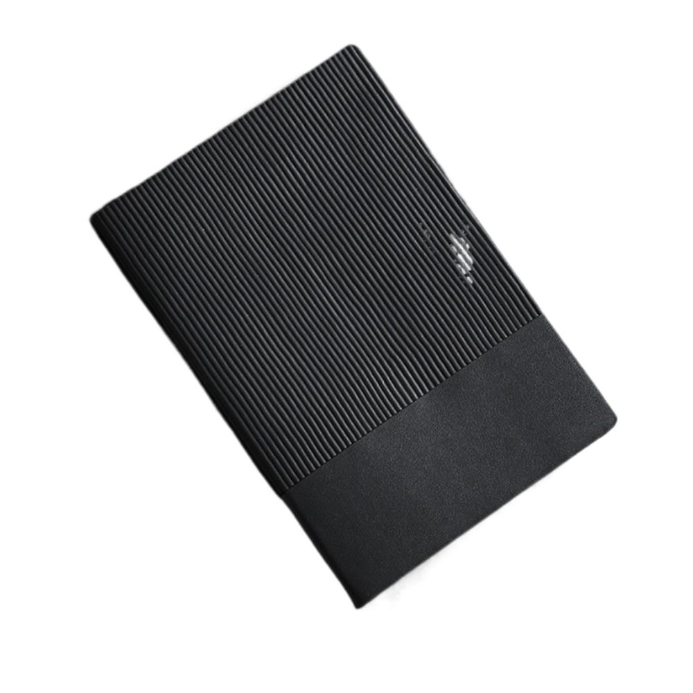 Zxarunas A5 Notebook, 8.38 x 5.38 in, Thickened Office Journal, Black