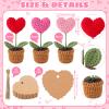 Hotop 62-Piece Crocheted Heart Gift Set for Valentine's Day view 2