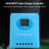 150A MPPT Solar Charge Controller, 12V/24V/36V/48V, Automatic Voltage Adaptation, Backlit LCD Display, Blue view 3